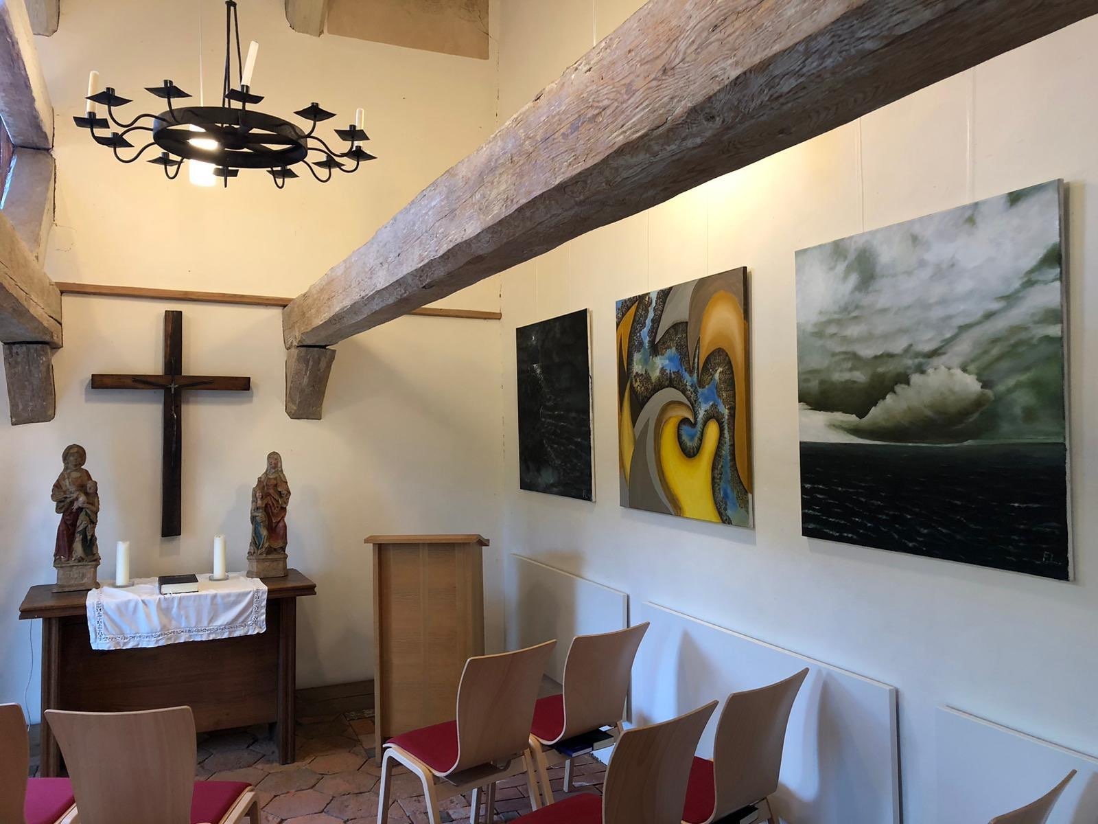 Innenraum Kirchturm mit kleiner Galerie